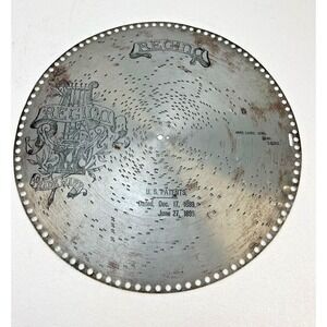 REGINA MUSIC BOX DISC 15 1/2" Annie Laurie metal antique vintage DUNN song #1438